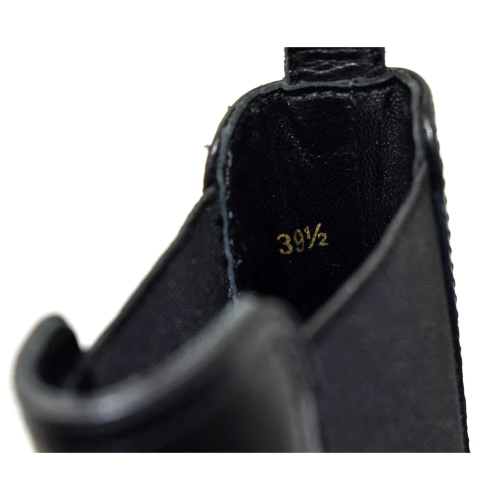 C0 NWOB ROBERT CLERGERIE Black Leather Angular Toe Tegan Boot Shoes Size 39.5